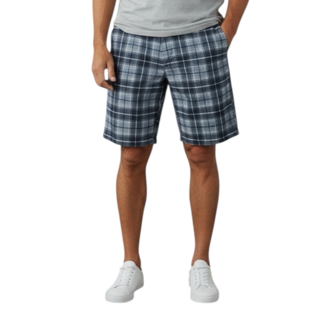 NIKE GOLF Tour Performance Plaid Golf Shorts Dri-Fit in Gray/White/Green Sz 32 - Picture 10 of 10